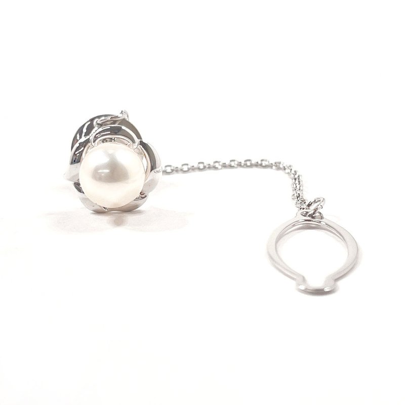 【日本直送 二手美品】MIKIMOTO 领带夹 领带装饰针 领带别针 银色/珍珠 养珠 已抛光 - 领带/领带夹 - 纯银 银色