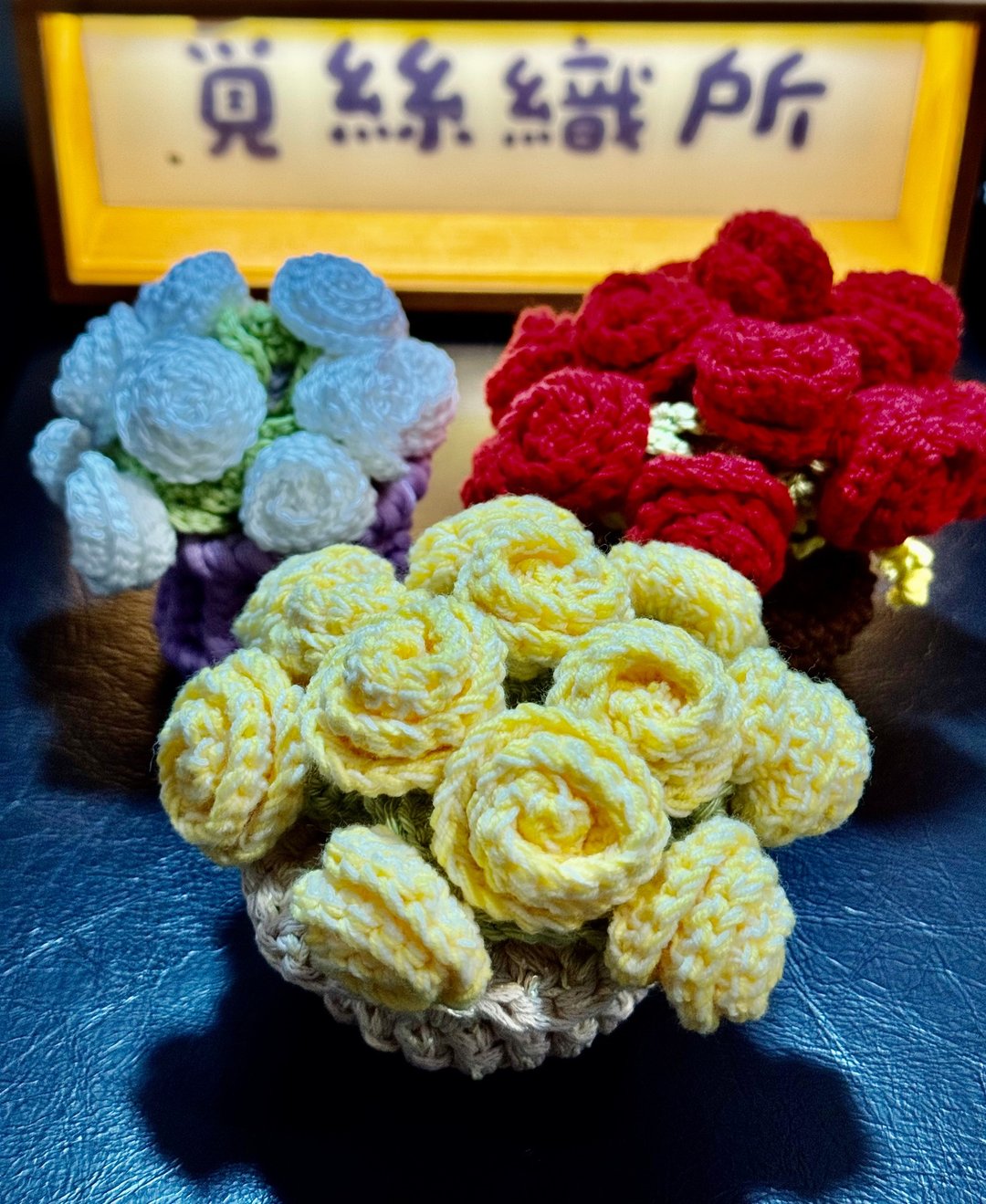 生活小物 玫瑰花杯垫 - 杯垫 - 棉 