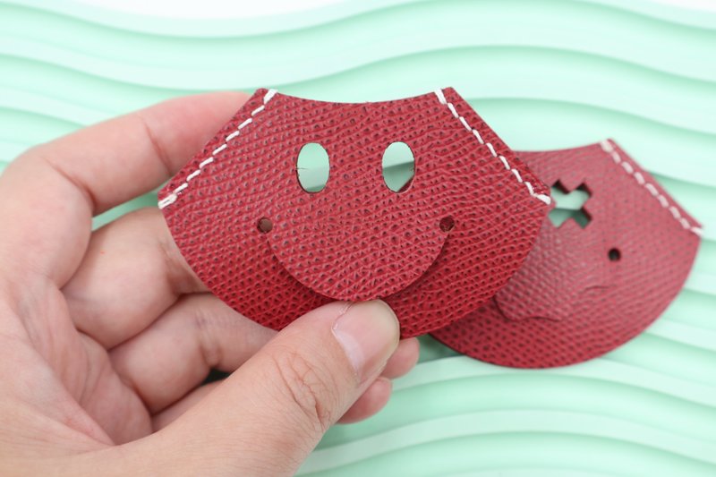 微笑书签 真皮植鞣革 - 书签 - 真皮 