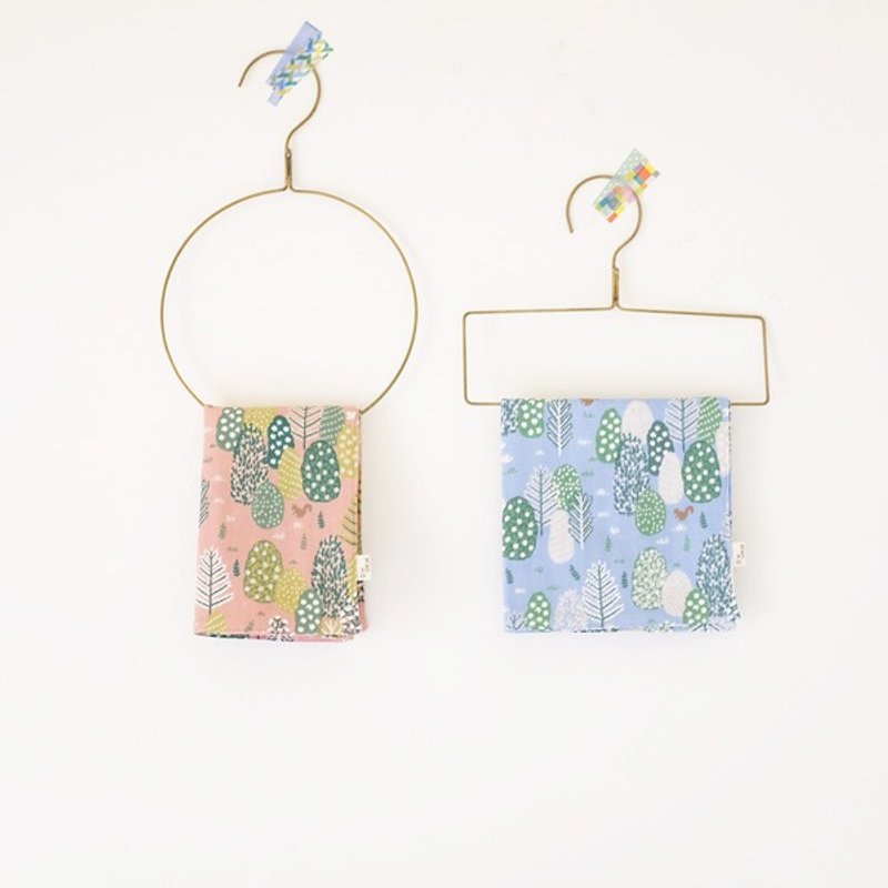 四季必备小物。松鼠走进森林里二重纱手帕 - 其他 - 棉．麻 多色