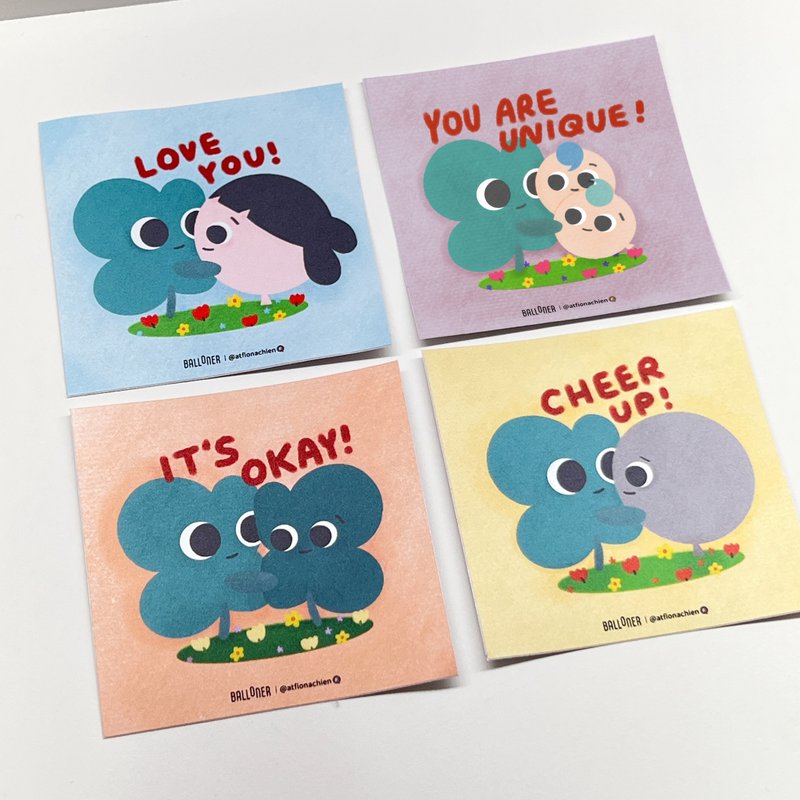 贴纸 / 加油打气款 - 贴纸 - 纸 多色