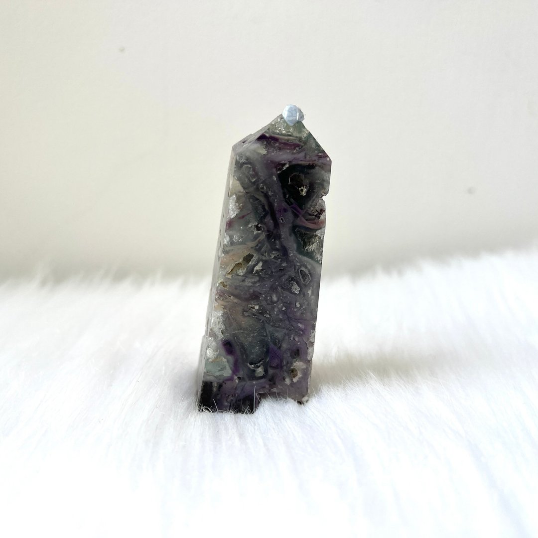紫色闪锌矿柱 | 水晶 | 水晶柱 | 水晶摆件 - 摆饰 - 水晶 紫色