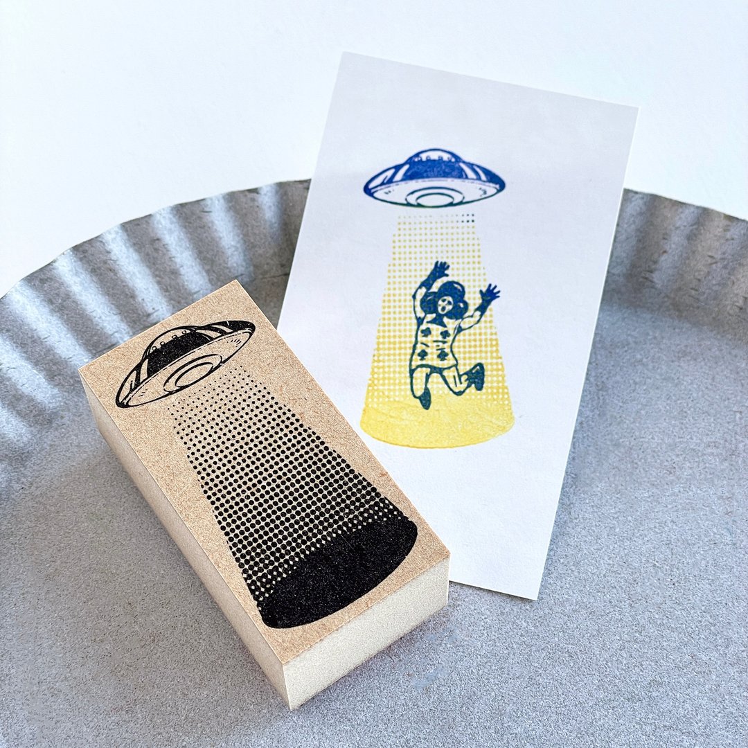 牲畜诱拐印章 UFO Stamp (30×60) - 印章/印台 - 木头 咖啡色