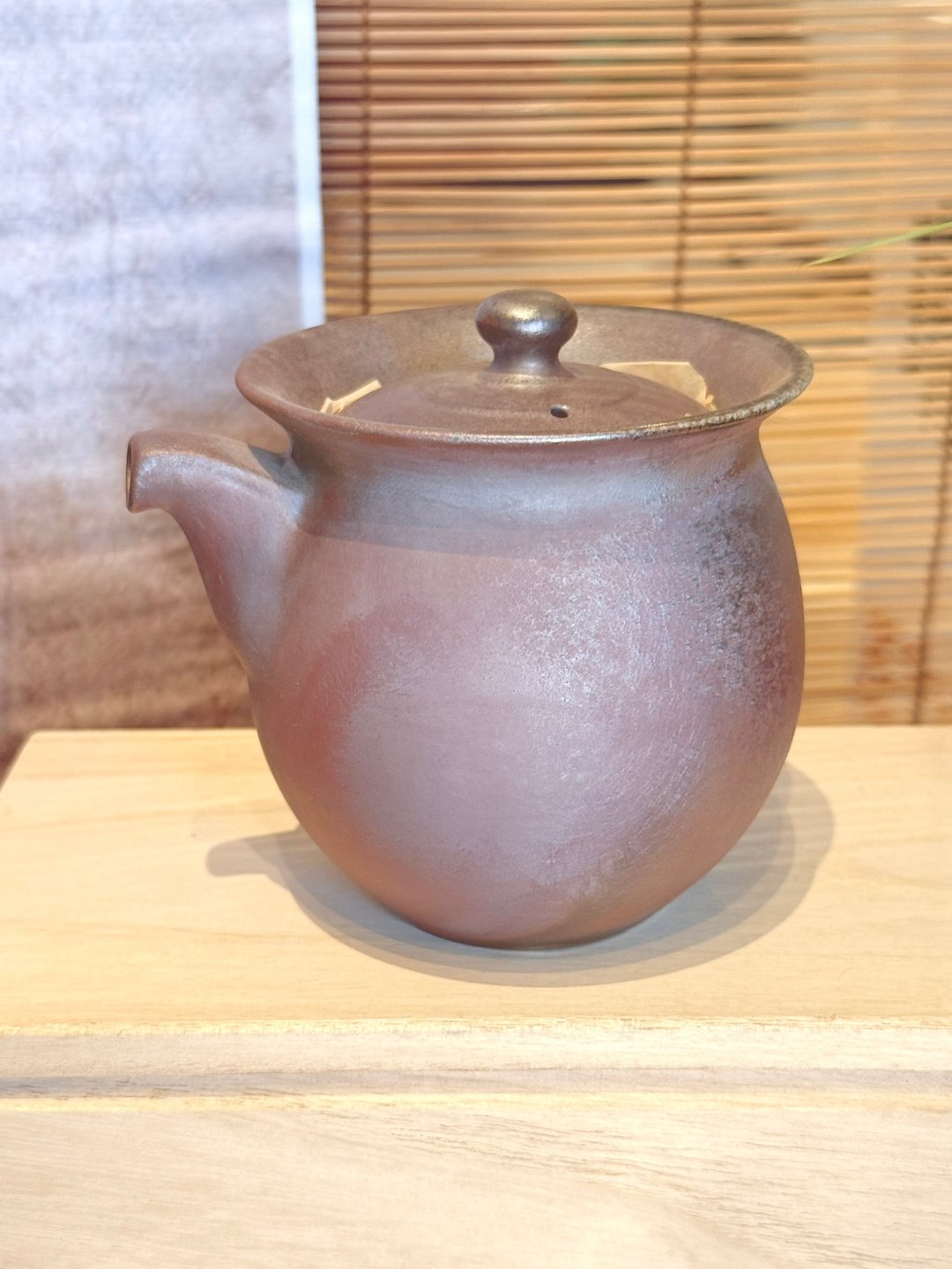 柴烧紫金彩易泡壶 - 茶具/茶杯 - 陶 