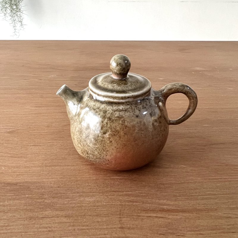 翠玉红褐 柴烧陶手捏茶壶 小 - 茶具/茶杯 - 陶 