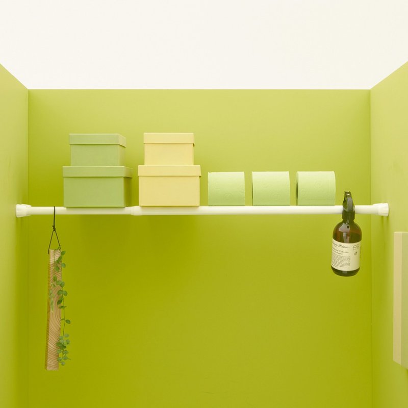 【max 110cm / 15kg】进阶款 | 内置式弹簧伸缩杆 NSW-6 - 衣架/挂勾 - 其他材质 白色