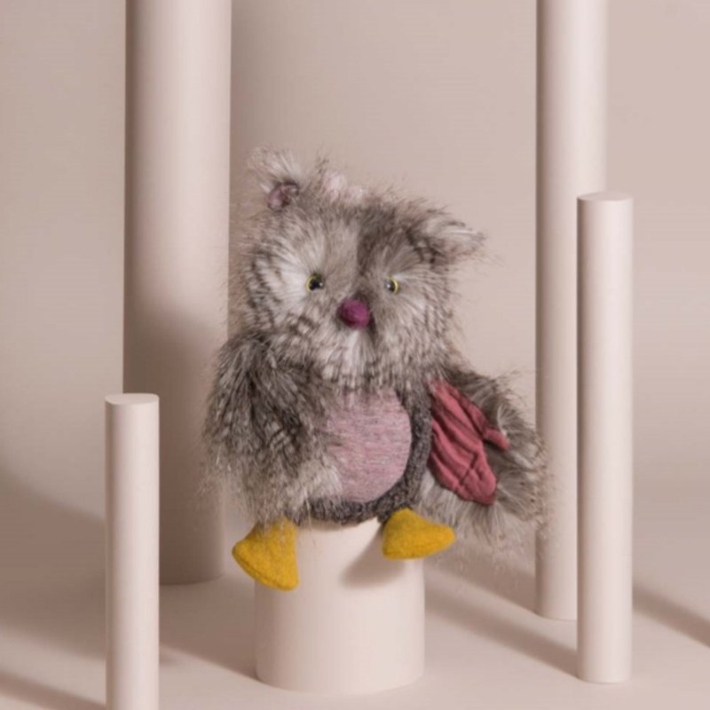 法国 Moulin Roty Bazar 猫头鹰娃娃 34cm - 玩具/玩偶 - 其他材质 绿色