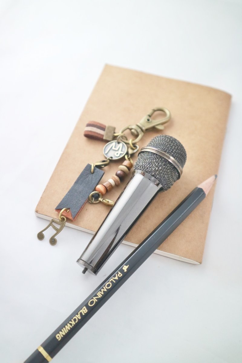 【已绝版】mini microphone质感迷你模型吊饰 包装配件定制礼物 - 吊饰 - 其他金属 黑色