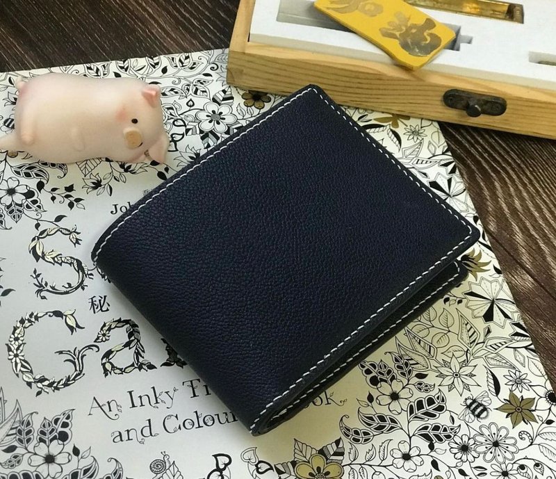 【定制】手缝两页短夹【山羊皮系列】 - 皮夹/钱包 - 真皮 