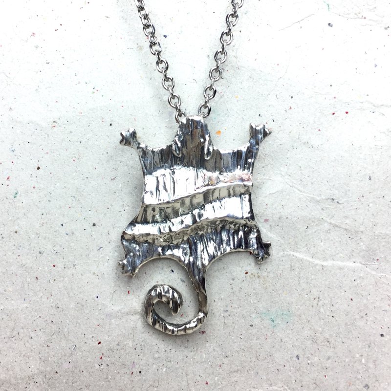 飞鼠折 纯银项链 - 项链 - 纯银 银色