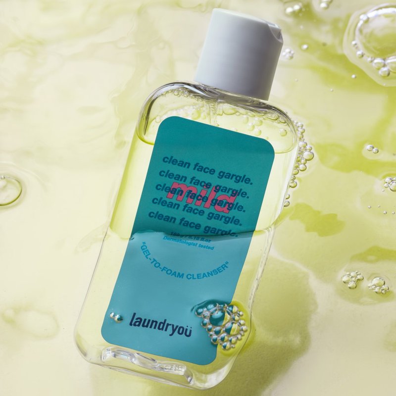 Laundryou 朗洁悠洁面泡沫凝胶 - 温和清凉型 - 脸部清洁/卸妆用品 - 环保材料 黄色