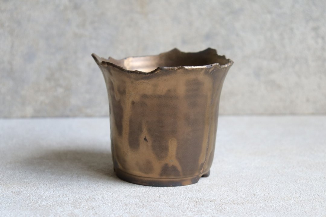 盆器-耀黑金 - 植栽/盆栽 - 陶 金色