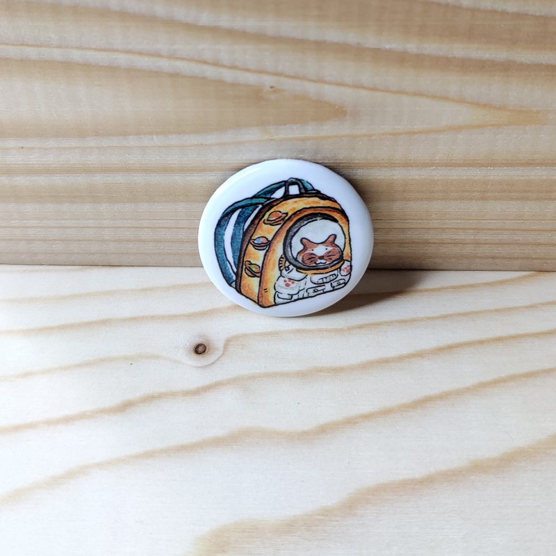 胸章/別針/徽章 - 貓咪太空包 - 徽章/别针 - 其他材质 多色