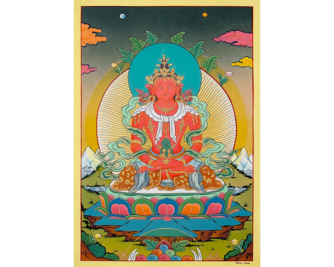 纯正准提唐卡——女性力量与智慧的传统艺术之作 - 墙贴/壁贴 - 其他材质 多色