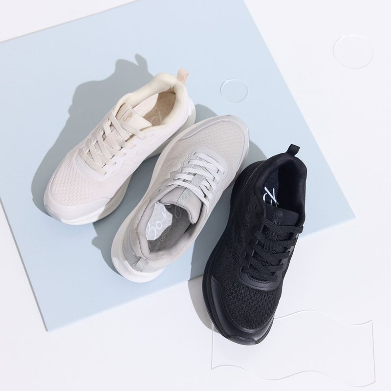 现货 透气防水 ! 柔软零着感厚底缓震休闲鞋 - 女款休闲鞋 - 其他人造纤维 多色