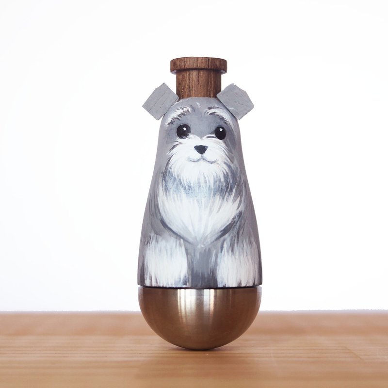 闻森笛 – 雪纳瑞 卡祖笛 KAZOO 公仔 - 吉他/乐器 - 木头 灰色