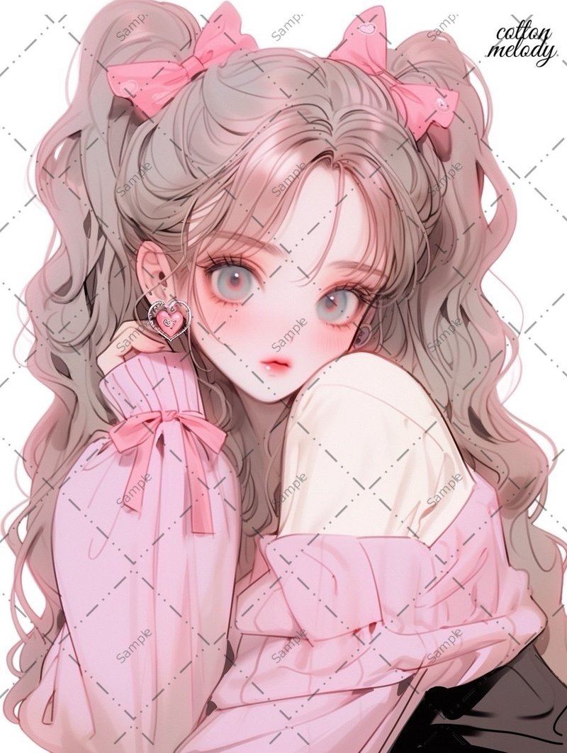 original sticker no.396 人物贴纸 原创贴纸 人物贴纸 女孩贴纸 原创人物贴纸 - 贴纸 - 纸 