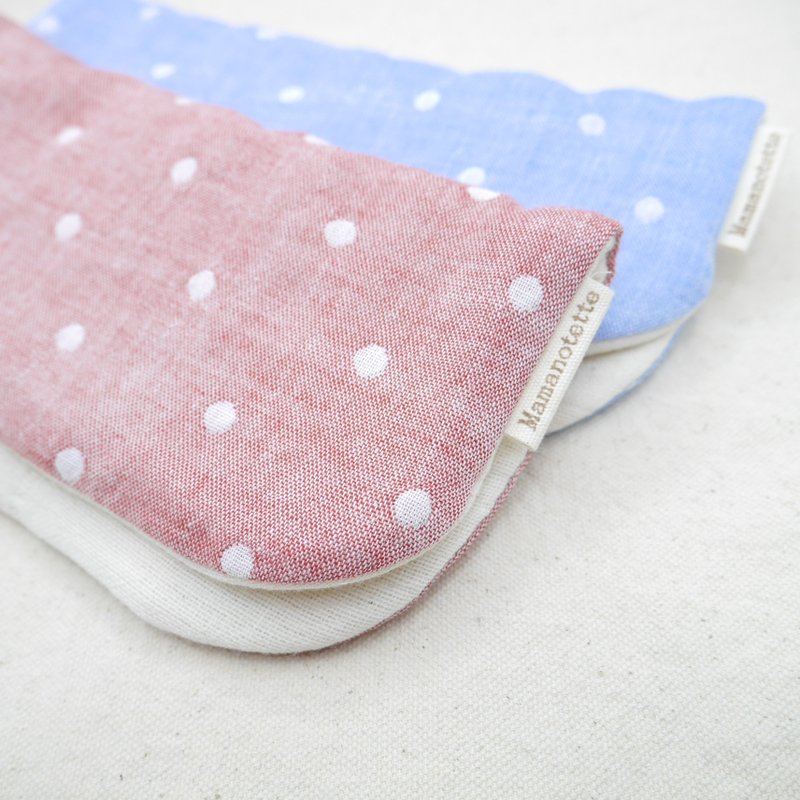 蓬松棉纱手帕 / 圆点×无添加-Dots × Natural Cotton- / L・20×20cm Fuwamoko Gauze手帕 - 手帕/方巾 - 棉．麻 红色