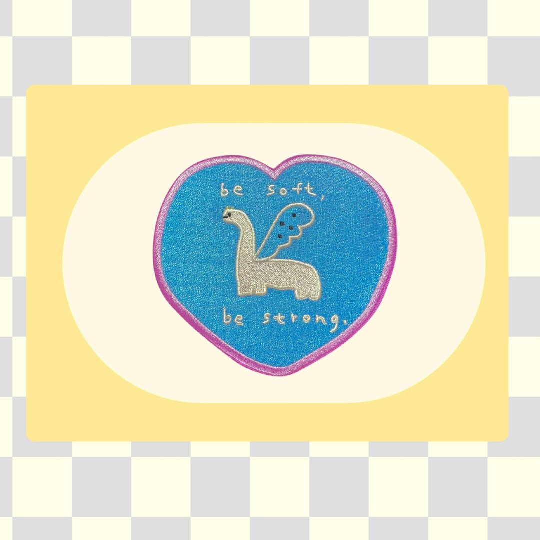 烫布贴 | Be Soft Be Strong - 编织/刺绣/羊毛毡/裁缝 - 绣线 蓝色
