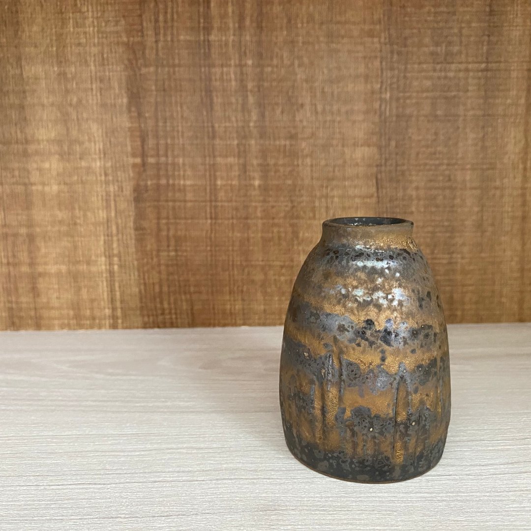 墨漫金山小花器 - 花瓶/陶器 - 陶 