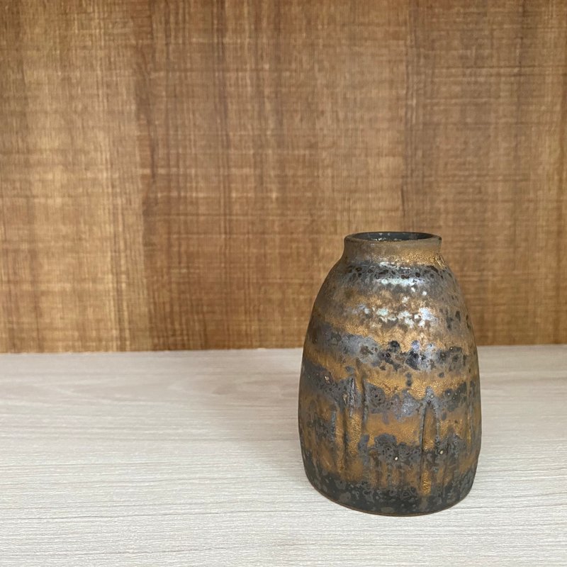 墨漫金山小花器 - 花瓶/陶器 - 陶 