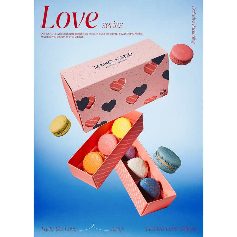 LOVE 系列 义式手工马卡龙礼盒 6入 - 蛋糕/甜点 - 其他材质 