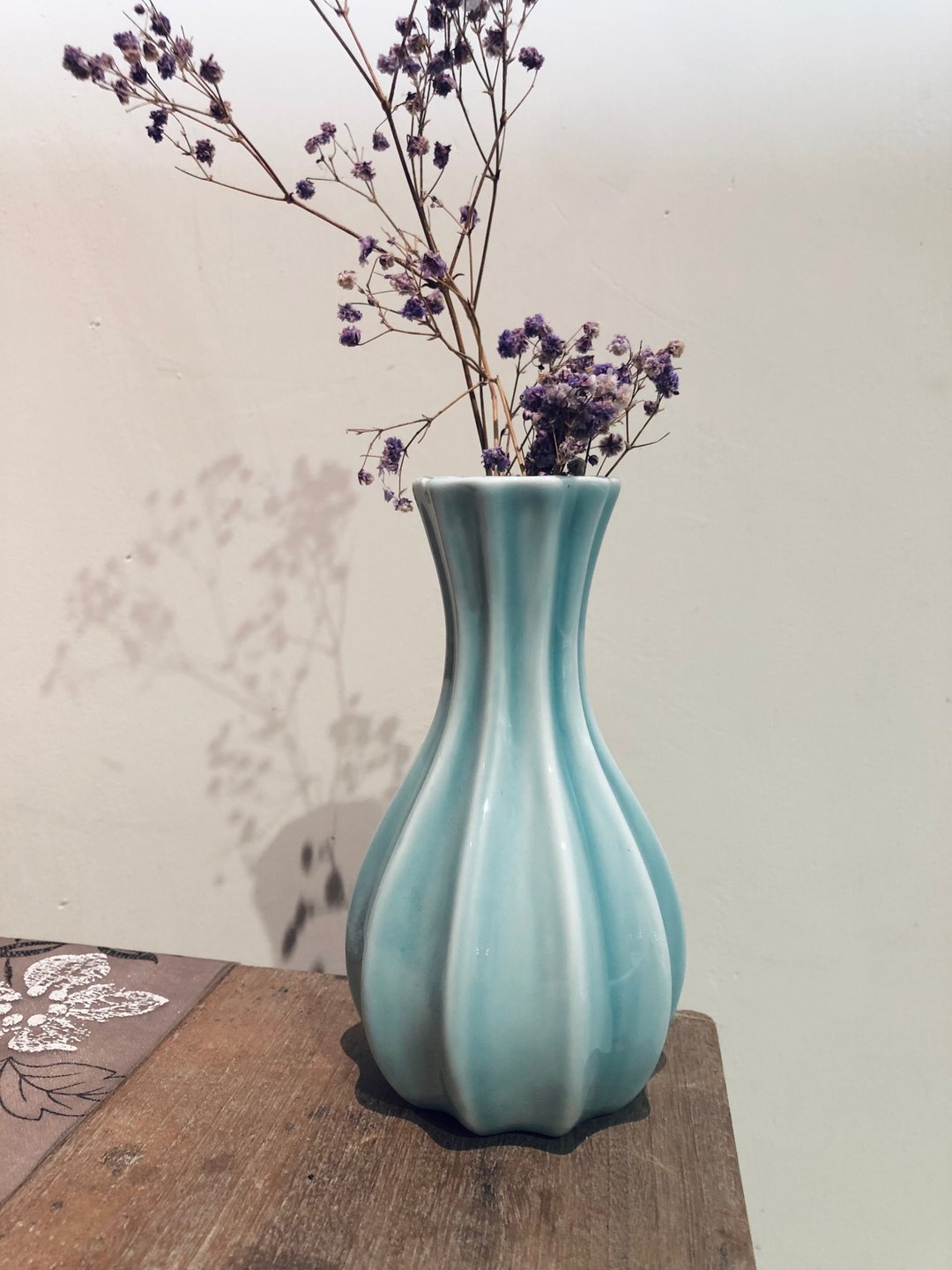 陶瓷 青瓷风格釉 简约线条花器 办公桌 茶席花瓶摆件 - 花瓶/陶器 - 瓷 蓝色