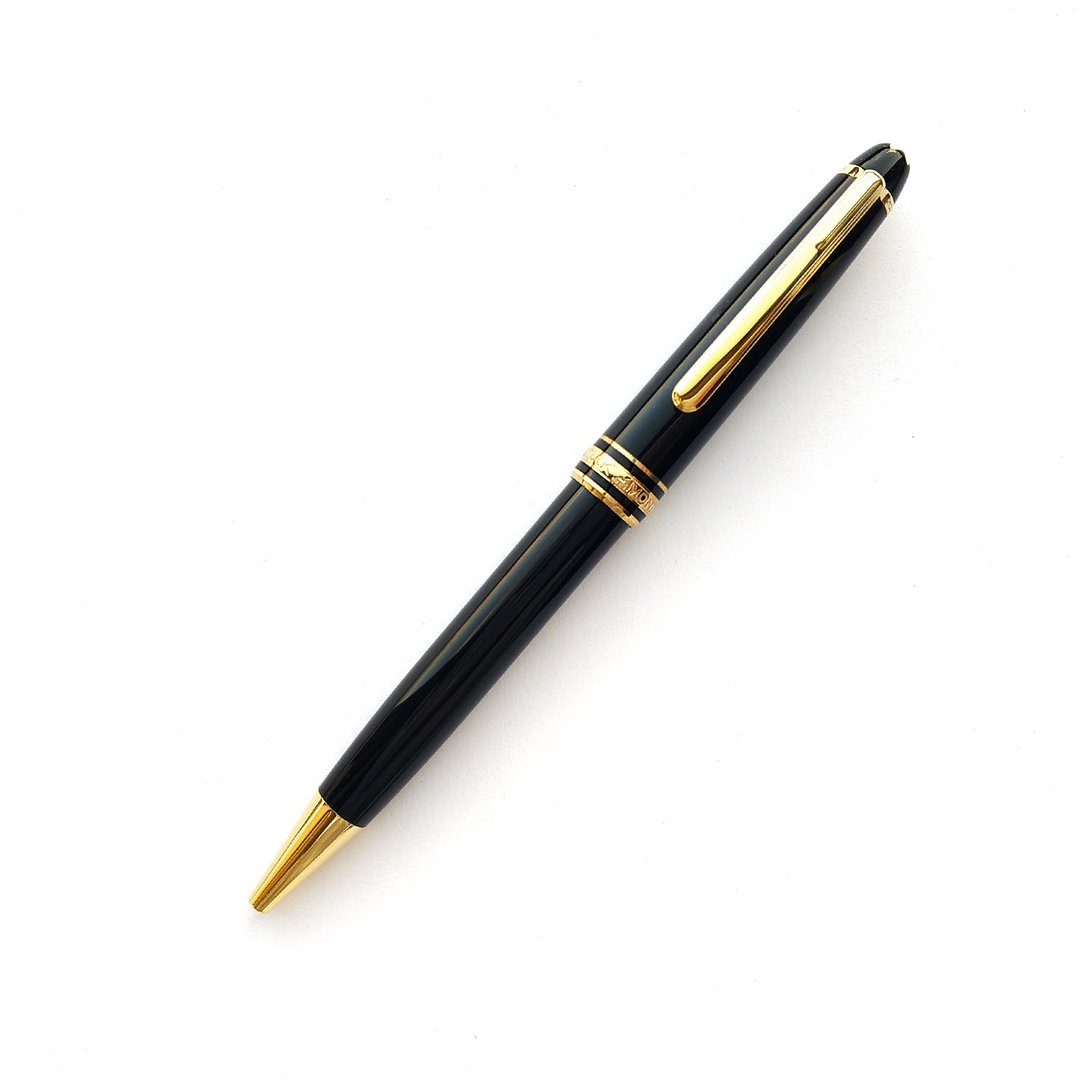 MONTBLANC 万宝龙 164 小班金夹原子笔 | 德国 经典 黑色 - 圆珠笔/中性笔 - 树脂 黑色