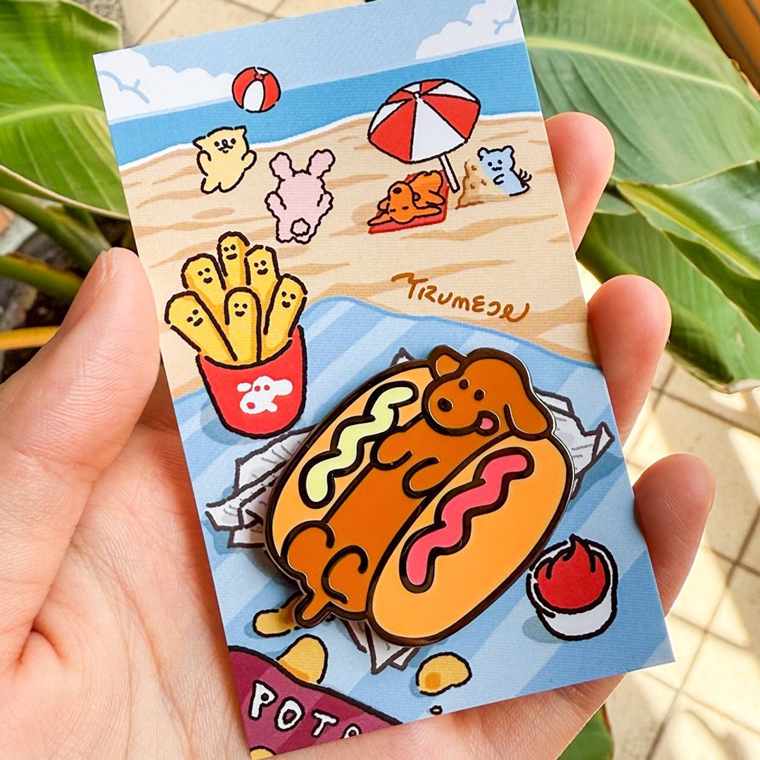 Trumeow 腊肠狗堡金属徽章丨新款 - 徽章/别针 - 其他金属 
