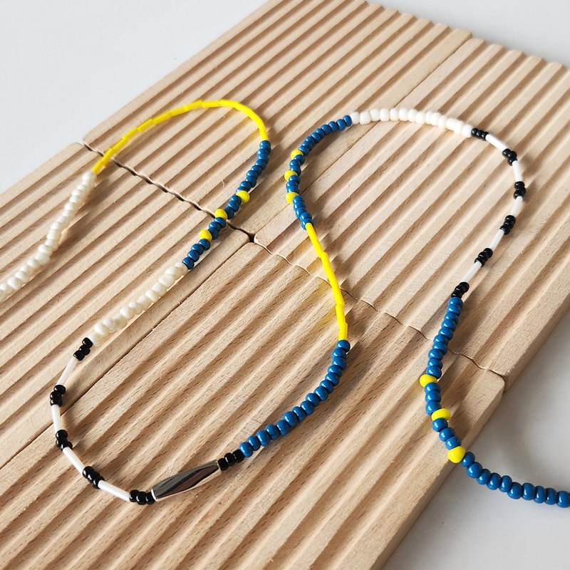 晨曦糖霜 Sugary Morning Glow | 手工串珠项链 - 项链 - 其他材质 多色