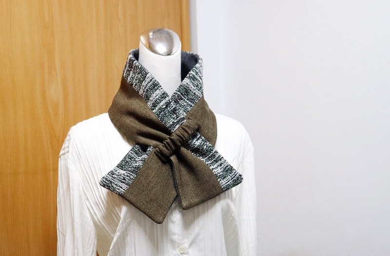 拼接可调式短围巾.scarf 保暖围脖 双面双色 大人.小孩均适用 - 围巾/披肩 - 其他材质 