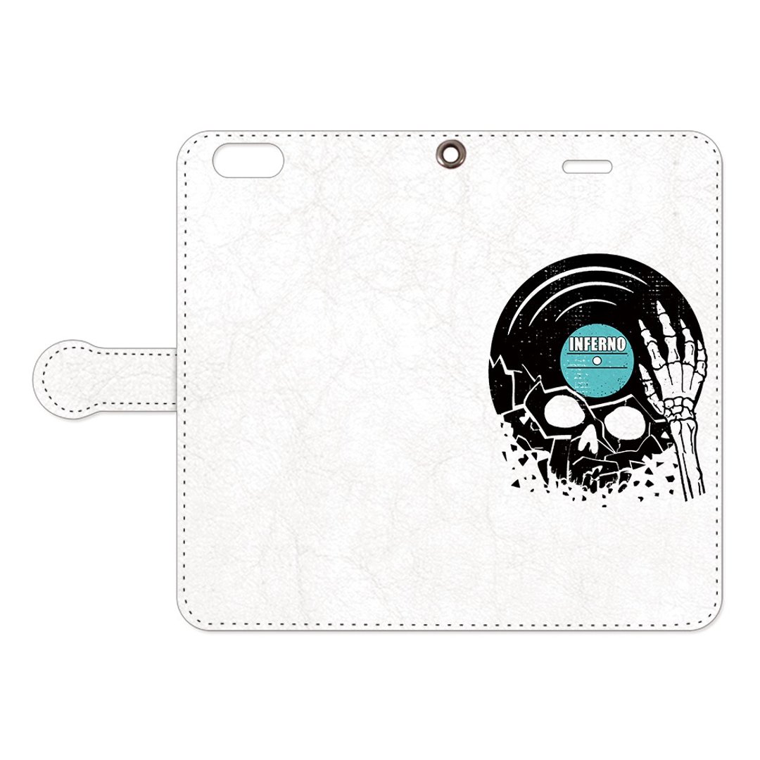Notebook type iPhone case / Unstable rotation - 手机壳/手机套 - 真皮 白色