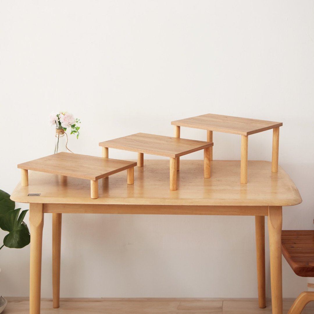 MIT日系木质增高架/电话架/宠物碗架(40x30cm) - 其他家具 - 木头 