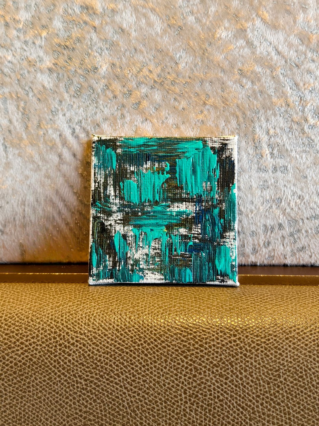 迷你挂画/压克力水彩画/刷痕画/无框画/抽象画 - 海报/装饰画/版画 - 棉．麻 