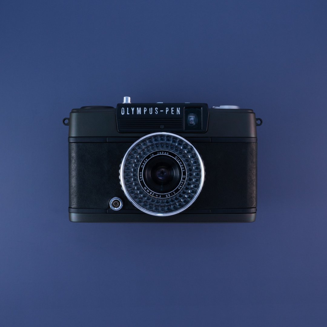 Vintage OLYMPUS PEN EE-3 Long Black Long Black - 相机 - 其他金属 黑色