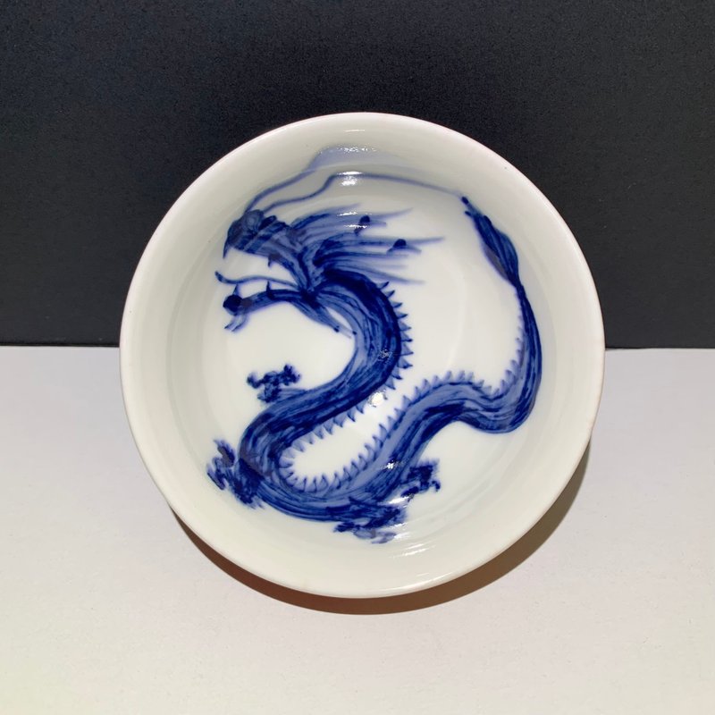 手绘祥龙-孔雀开屏茶杯 80ml 邱毓宁 莺歌烧 G2-04 - 茶具/茶杯 - 瓷 多色