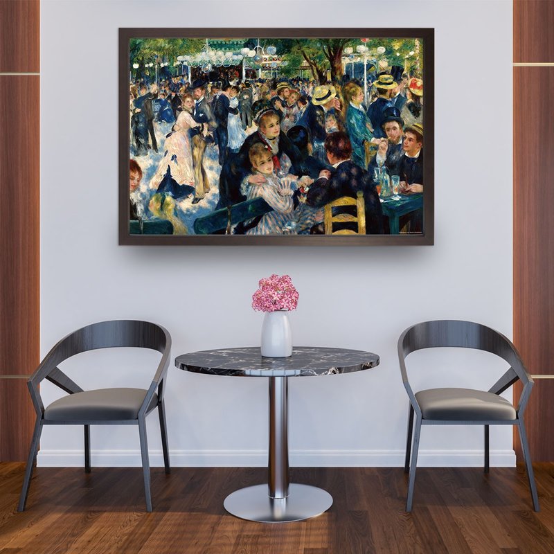 【葛乐蒂磨坊】雷诺瓦/画芯/博物馆级艺术微喷/复制画 - 海报/装饰画/版画 - 纸 蓝色