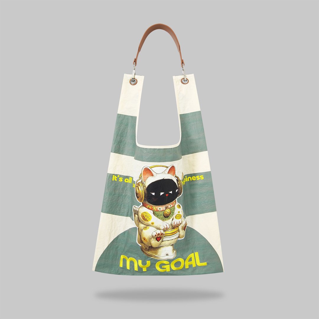 MY GOAL Toby Bag | 配可拆真皮肩带 - 侧背包/斜挎包 - 尼龙 多色