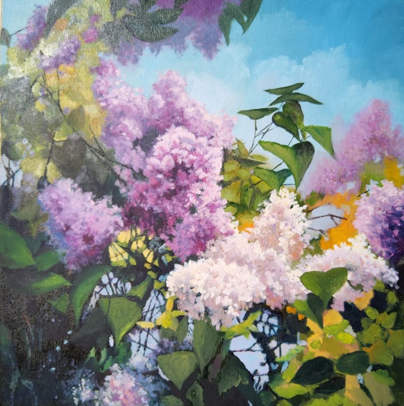 丁香花绘画原创花卉原创艺术 - 插画/绘画/写字 - 亚麻 