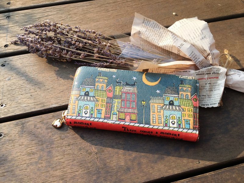 手作好礼 小房子三夹层长夹 母亲节 情人节 圣诞节 交换礼物 - 皮夹/钱包 - 防水材质 