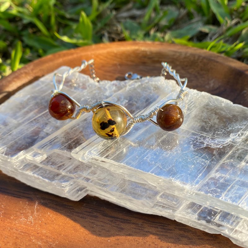 【伊甸设计】琥珀手环 - 手链/手环 - 半宝石 