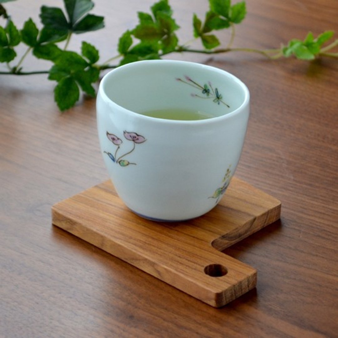 小花煎茶 - 咖啡杯/马克杯 - 陶 