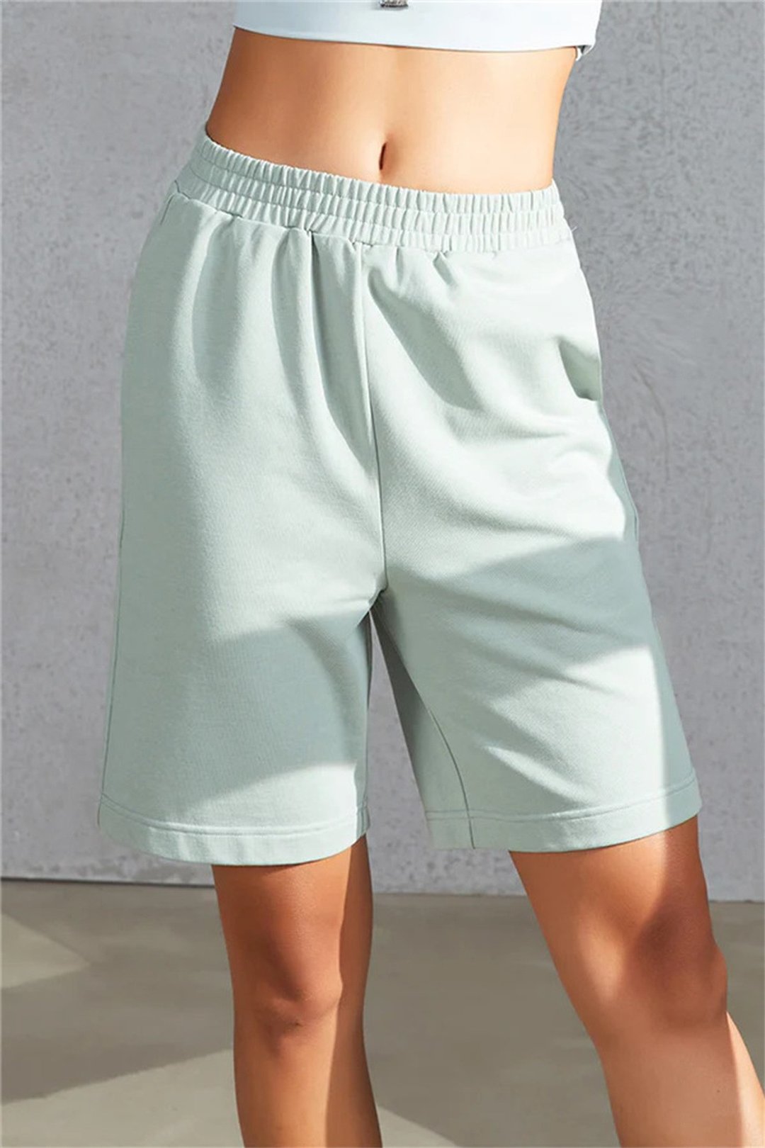 Sweater Shorts - 女装运动裤 - 其他材质 灰色