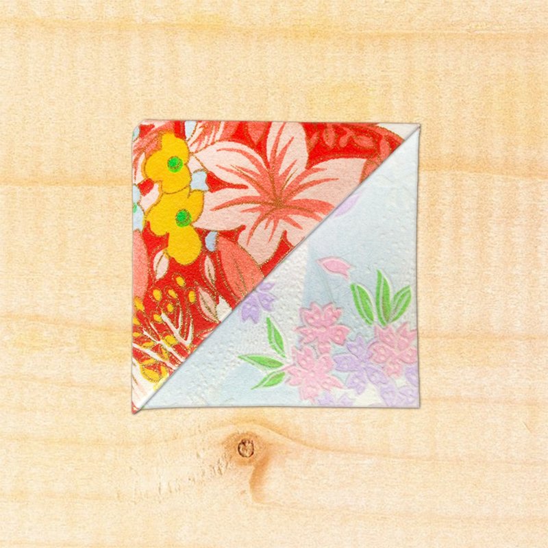 花角书签 -日本进口和纸 / 手工书签-bookmark#050 - 书签 - 纸 
