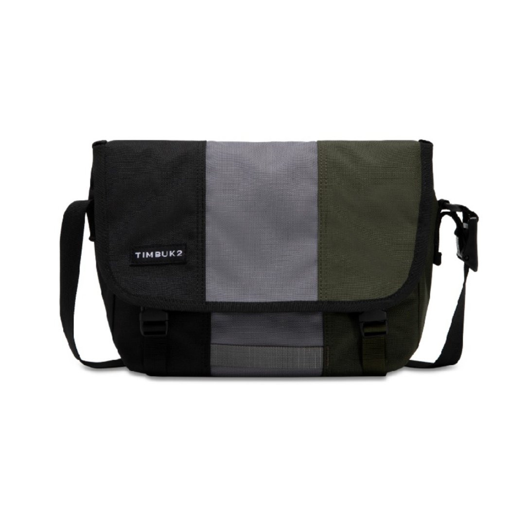 TIMBUK2 CLASSIC MESSENGER 经典邮差包 S - 绿灰黑拚色 - 侧背包/斜挎包 - 其他材质 绿色
