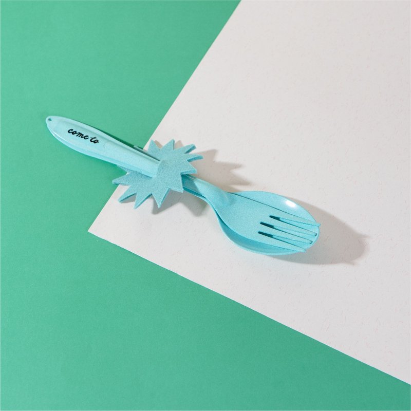 Green Strawberry - 餐刀/叉/匙组合 - 珐琅 绿色