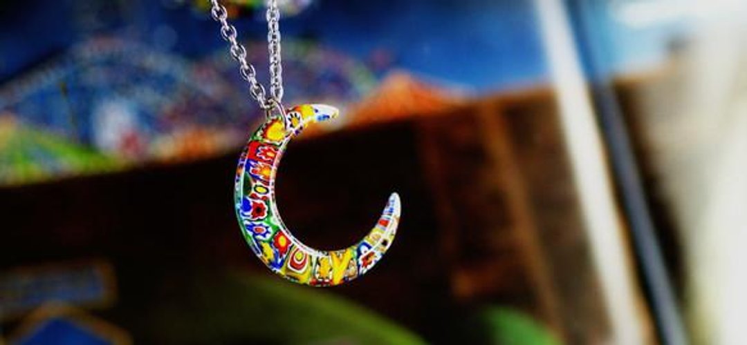 [Made to order] Venetian moon - 项链 - 其他金属 