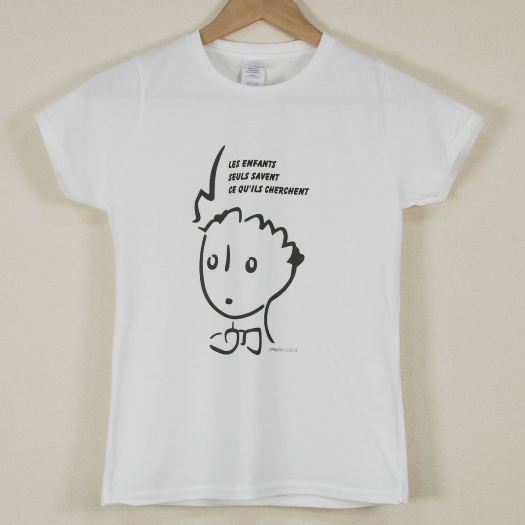 小王子经典版授权 - T恤：【奇怪的大人们】成人短袖 T-shirt,AA04 - 男装上衣/T 恤 - 棉 黑色