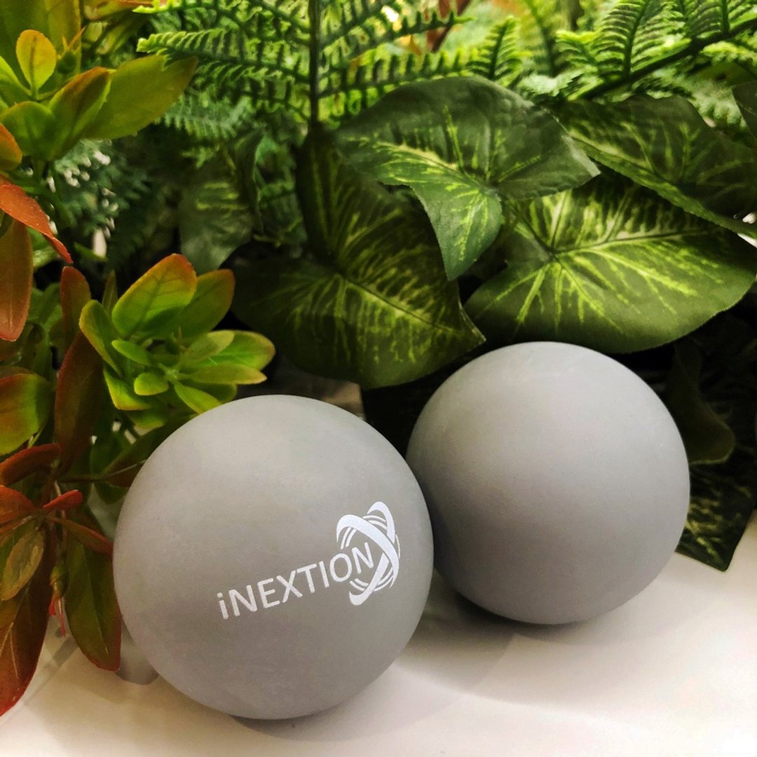 【INEXTION】Therapy Balls 筋膜按摩疗愈球 (2 入) - 天灰 台湾制 - 运动/健身用品 - 橡胶 灰色