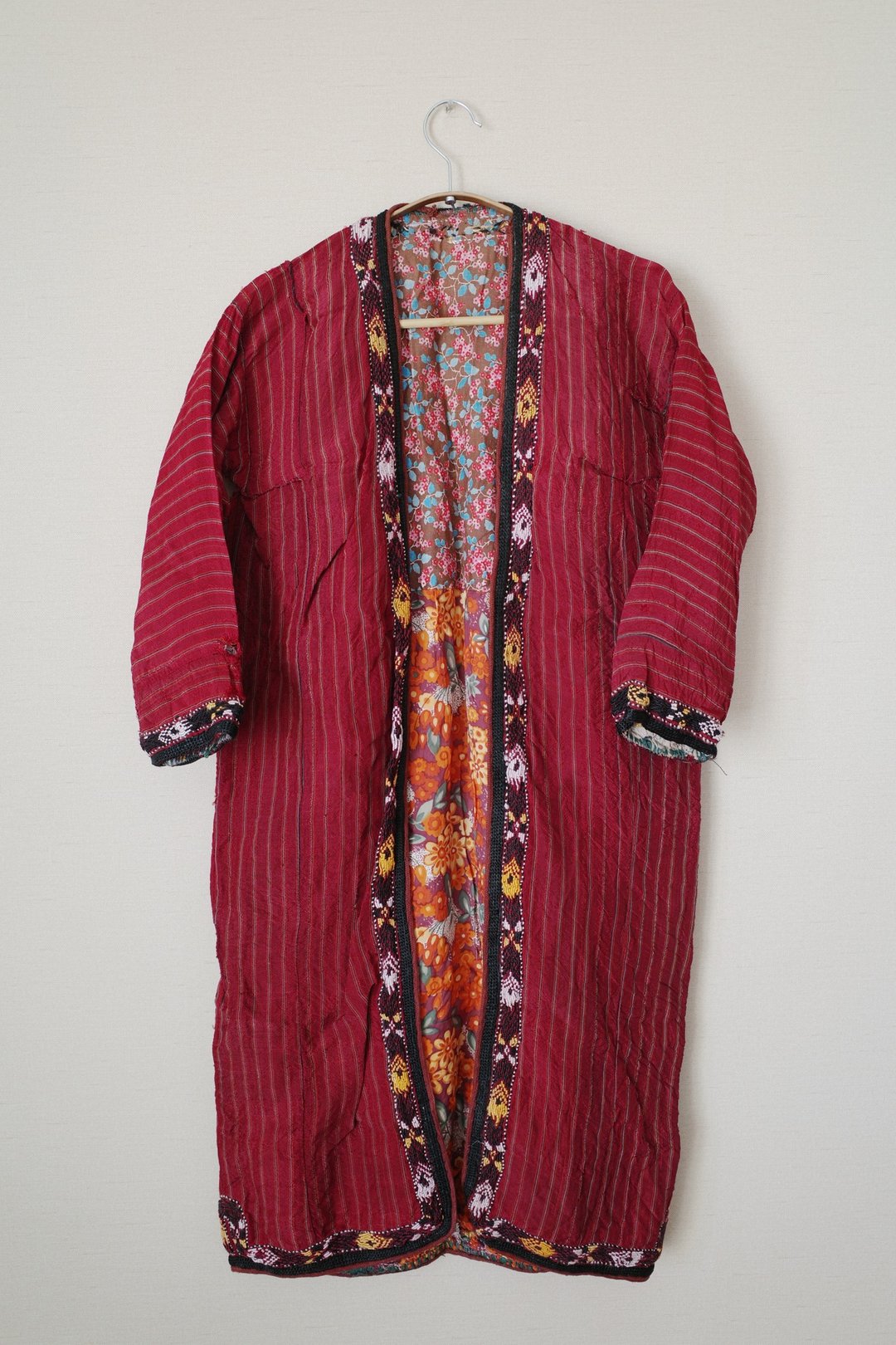 瑕疵优惠 Vintage Turkmen coat 土库曼斯坦斯坦民族手工刺绣外套 - 女装休闲/机能外套 - 丝．绢 